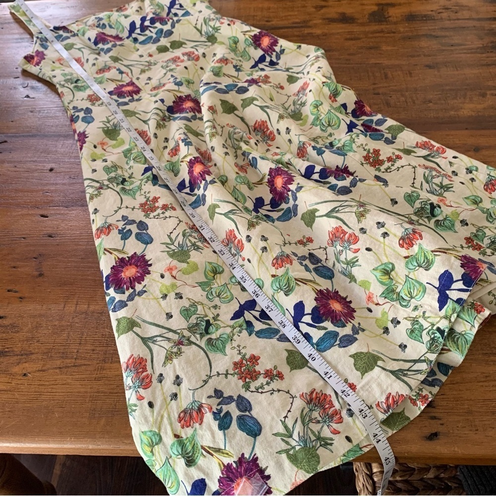Christian Lacroix Cream Floral Midi Dress - Picture 5 of 12